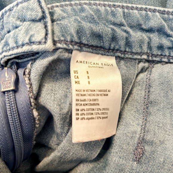 American Eagle Denim Blue Women's Skirt - Picture 4 of 6